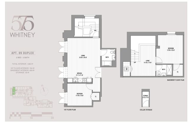 2 beds, 2 baths, 890 sqft, $3,200, Unit Unit 09