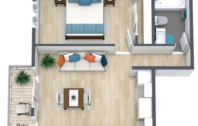 1 bed, 1 bath, 484 sqft, $2,420, Unit 4820-10