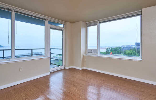 Living Room with Balcony and Hard Surface Flooring