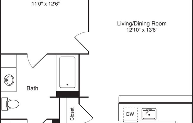 1 bed, 1 bath, 742 sqft, $1,580, Unit 225