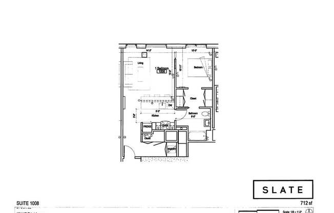 1 bed, 1 bath, 767 sqft, $1,650