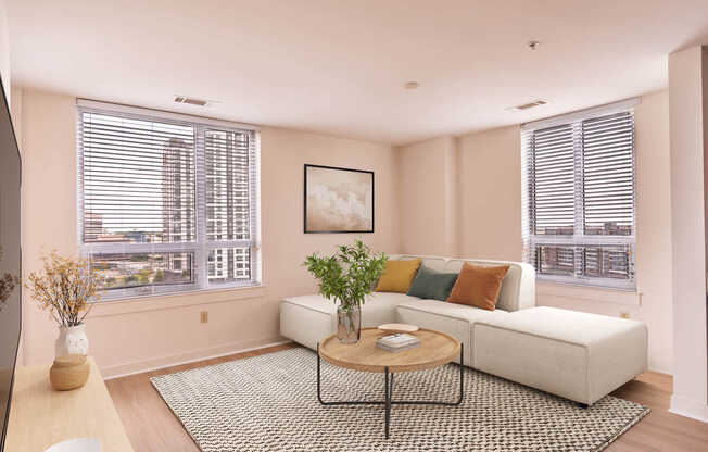 Living Room with Hard Surface Flooring