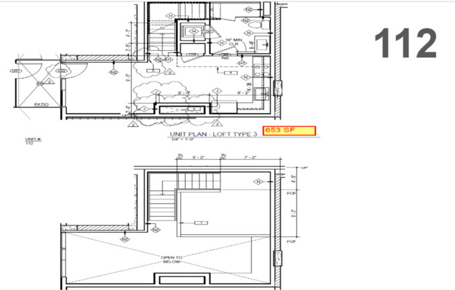 1 bed, 1 bath, 554 sqft, $3,550, Unit 112