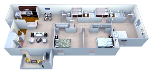 3 beds, 2 baths, 1,311 sqft, $1,697