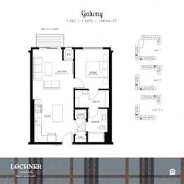 1 bed, 1 bath, 708 sqft, $1,745