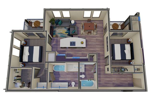 2 beds, 2 baths, 1,064 sqft, $2,599, Unit 233-502
