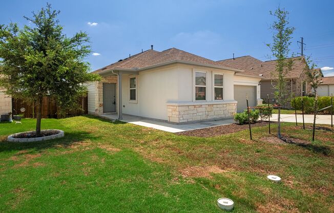 Homey 4 Bedroom, 2 Bath, 1-Story Home in Hutto Backs to Greenbelt!