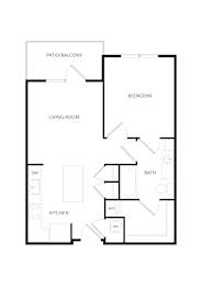 1 bed, 1 bath, 670 sqft, $1,459