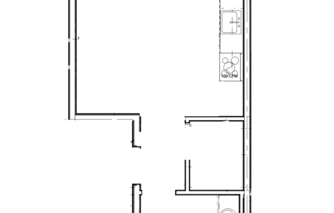 Studio, 1 bath, 278 sqft, $1,525, Unit 306