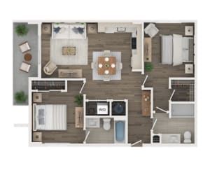 2 beds, 2 baths, 1,024 sqft, $2,730