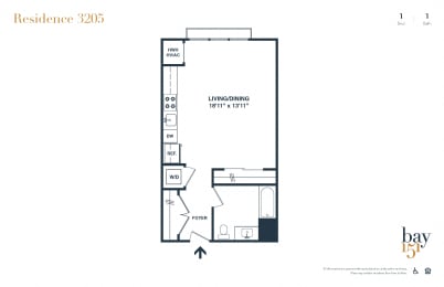 Studio, 1 bath, $2,327