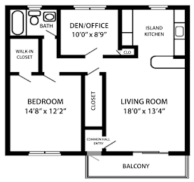 1 bed, 1 bath, 877 sqft, $2,395