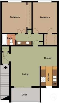 2 beds, 1 bath, 910 sqft, $2,525, Unit Q004