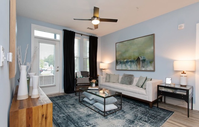 Gorgeous Living Room at Beckett Farms Apartments, PRG Real Estate Management, Fort Mill, 29715