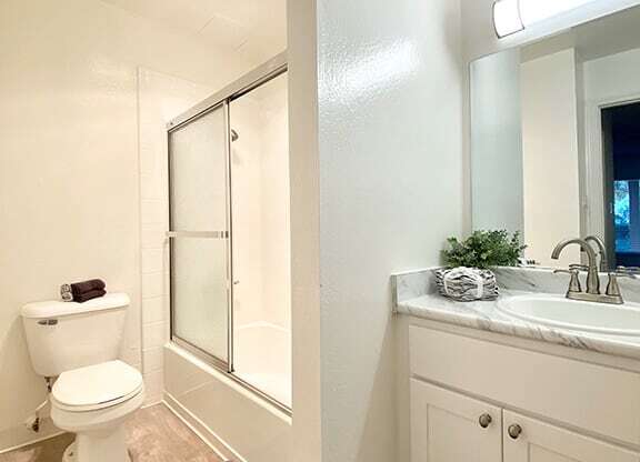 Luxurious Bathroom at Valley West, San Jose, California