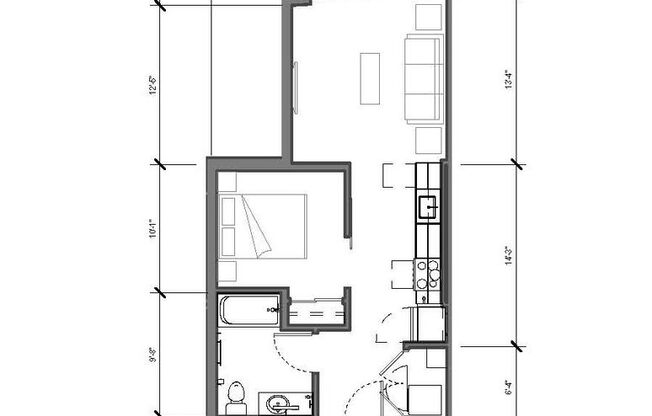 1 bed, 1 bath, 560 sqft, $2,250, Unit 513 - ADA