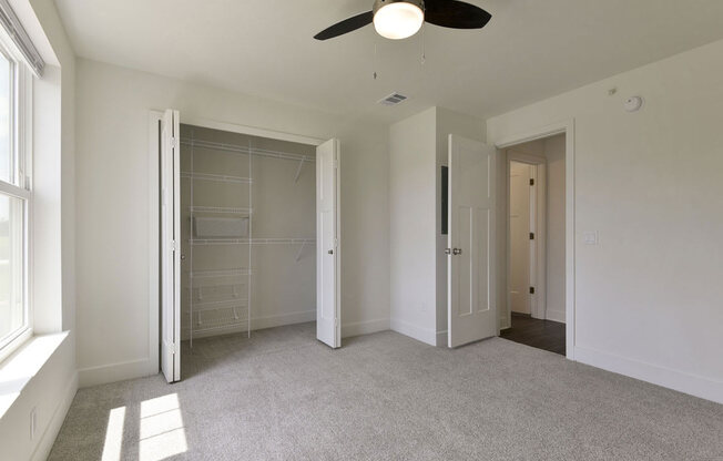 Walk-In Closet with Organizers at Chase Creek Apartment Homes, Huntsville, AL, 35811