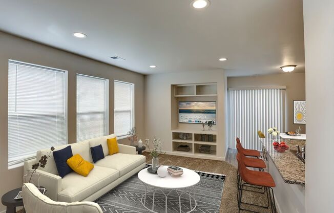 2 beds, 2 baths, 960 sqft, $1,599, Unit 1-101