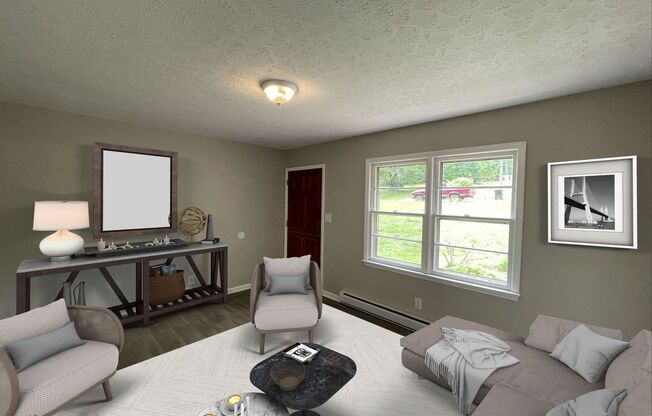 3 bedroom 1 bath brick ranch house.    Freshly Painted- New Flooring