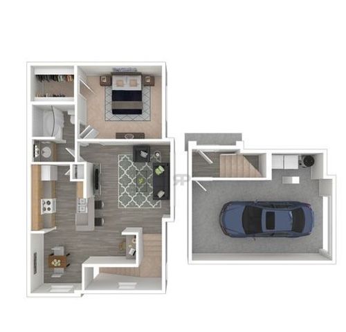 1 bed, 1 bath, 745 sqft, $1,379