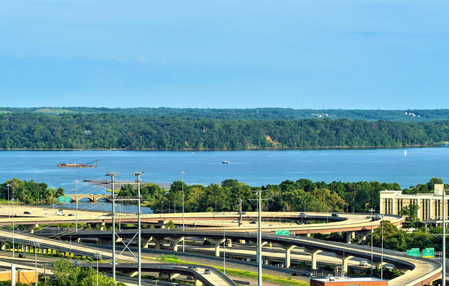 Riverside relaxation. Take in peaceful views of the Potomac River right from the comfort of your home.