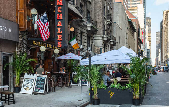 Visit the pubs and restaurants along 51st Street.