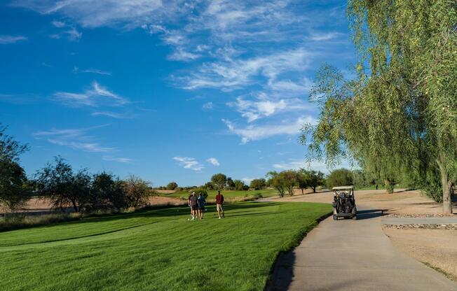 Green fairways and desert views at Ocotillo Golf Club—an easy escape for fresh air and wide-open scenery near Modera Chandler.