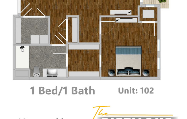1 bed, 1 bath, 762 sqft, $1,495, Unit 108