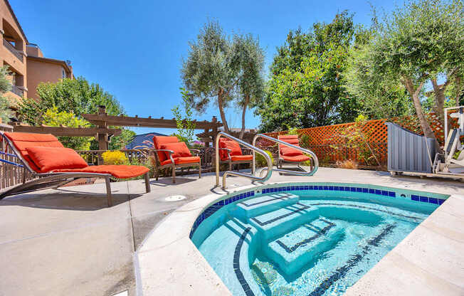 our resort style pool is the centerpiece of our home