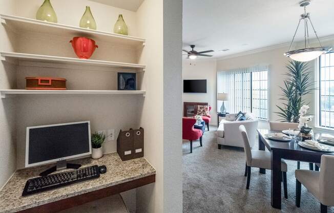 Le Mirage Apartments Living Room Apartment for rent in Midland, TX