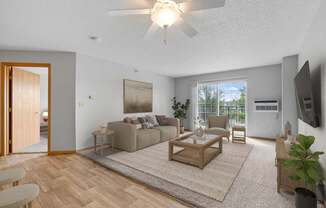 Living room at The Preserve at Commerce, Rogers, MN, 55374