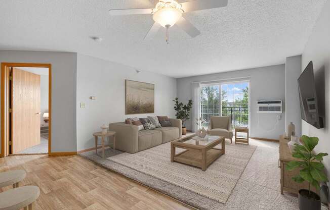 Living room at The Preserve at Commerce, Rogers, MN, 55374