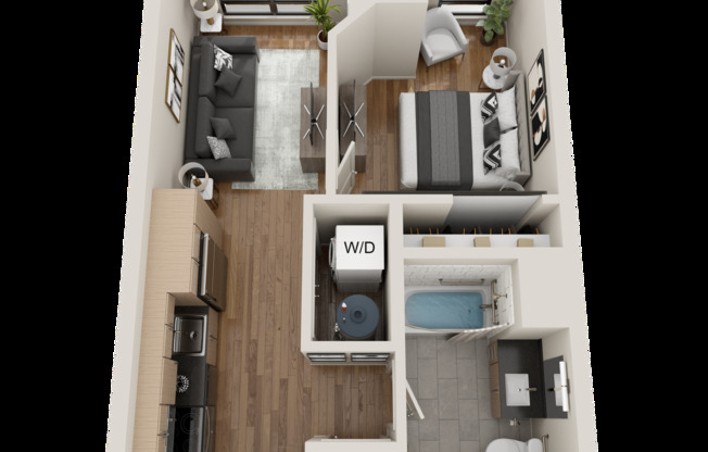 1 bed, 1 bath, 473 sqft, $1,539, Unit 618