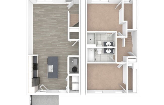 2 beds, 2 baths, 1,195 sqft, $1,650