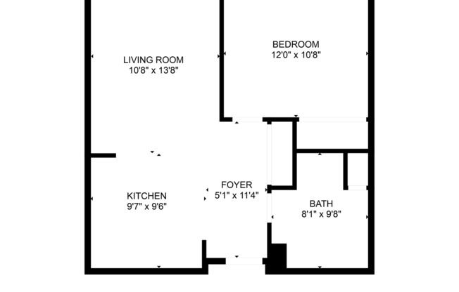 1 bed, 1 bath, 545 sqft, $1,060, Unit 114