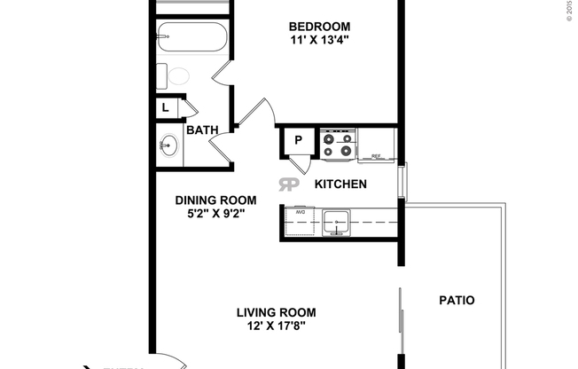 1 bed, 1 bath, 650 sqft, $849