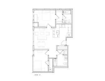 2 beds, 2 baths, 930 sqft, $2,970