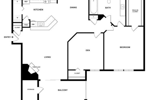 2 beds, 1 bath, 911 sqft, $1,720