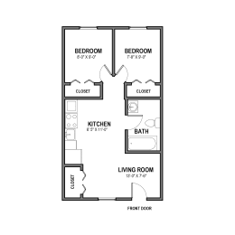 2 beds, 1 bath, 576 sqft, $2,000