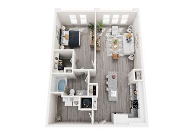 1 bed, 1 bath, 914 sqft, $1,137