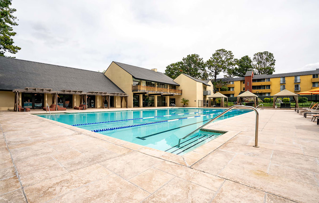 Outdoor pool area