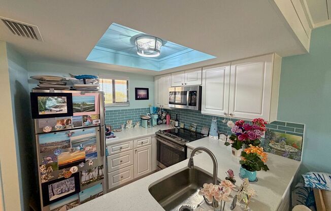 Beautifully Renovated, Fully Furnished Beach Condo just a short walk from the ocean.