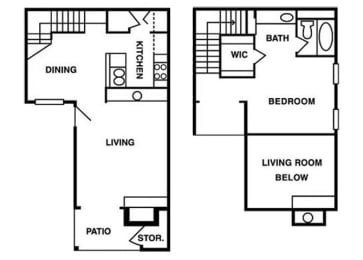 1 bed, 1 bath, 832 sqft, $1,054