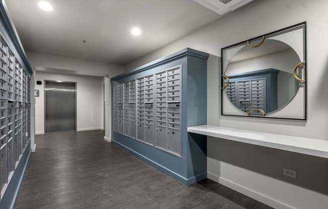 Mail Room at Avant at the Arboretum Apartments in Lisle, IL 60532
