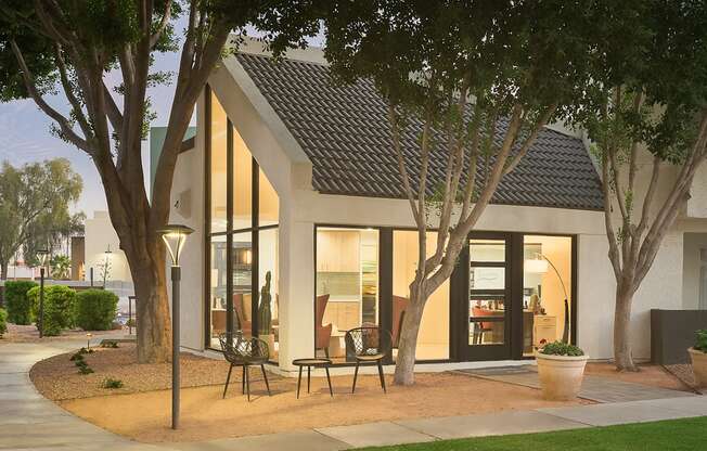 Leasing Office Exterior at Orchard on Gilbert in Gilbert AZ