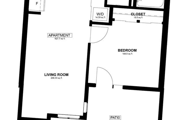 1 bed, 1 bath, 100 sqft, $950, Unit Shared Double - Shared  Double