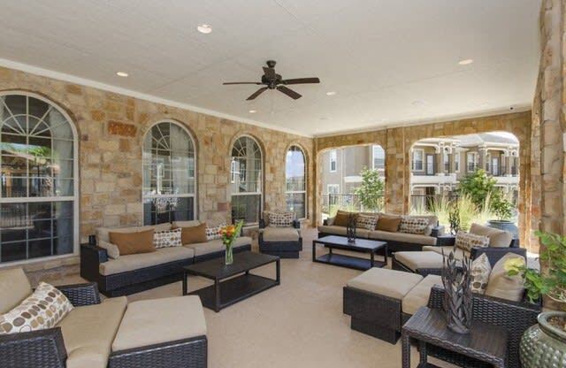 Posh Lounge Area In Clubhouse at Villages of Briggs Ranch, San Antonio, TX, 78245