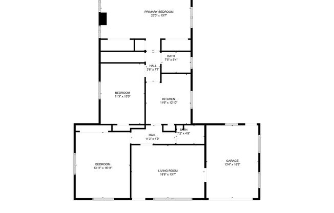 3 beds, 2 baths, 1,613 sqft, $2,900, Unit Unit 1