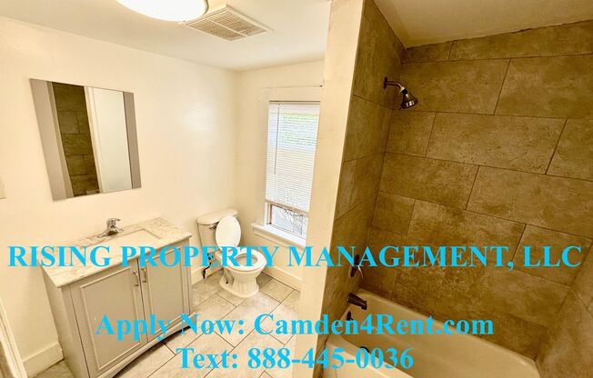 Renovated 4 Bedroom 2.5 Bathroom home in the heart of Downtown Camden with private primary bathroom.