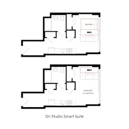 Studio, 1 bath, 410 sqft, $1,827